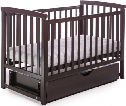 Детская кроватка Deson Mriya с ящиком walnut